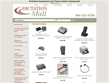 Tablet Screenshot of dictationmall.com